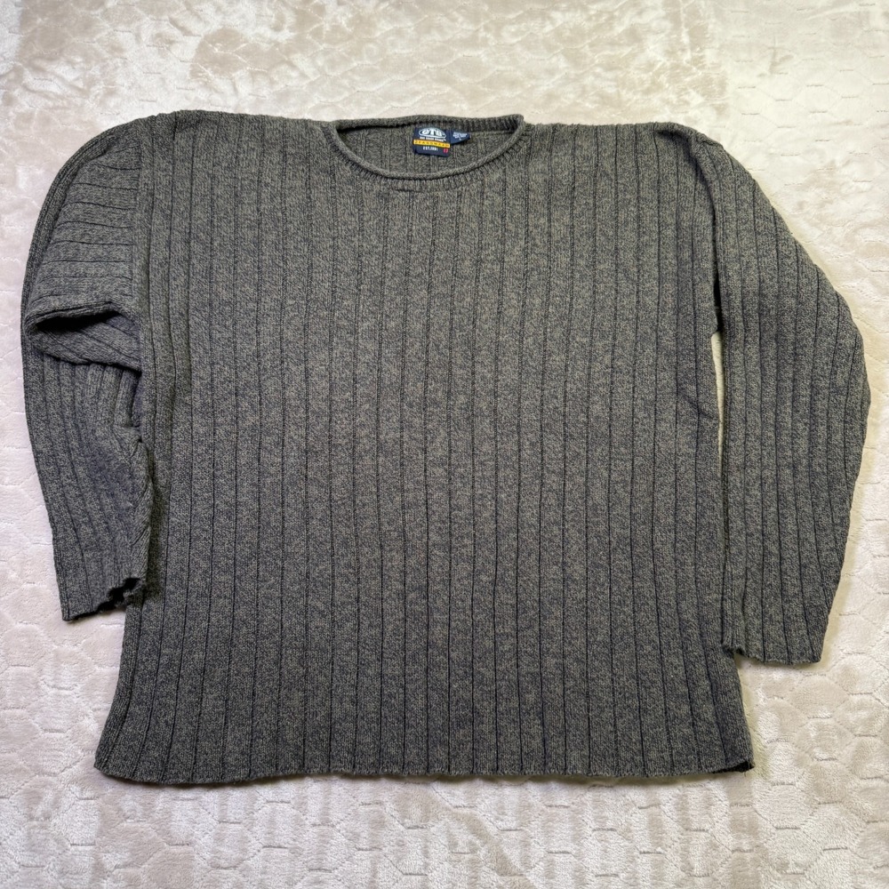 VTG 90s USA Made Knit Chunky Ribbed Sweater‎ Sz Lg OTB Brand Good Shape